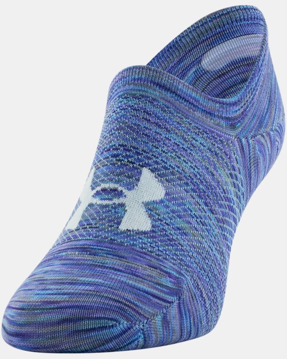 Women's UA Breathe Lite Ultra Low Liner Socks 6-Pack, Blue, pdpMainDesktop image number 2